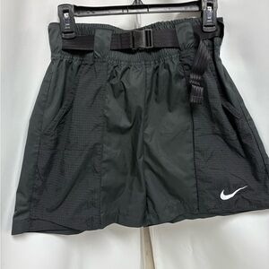 Nike Black Athletic Sports Shorts with Belt size medium